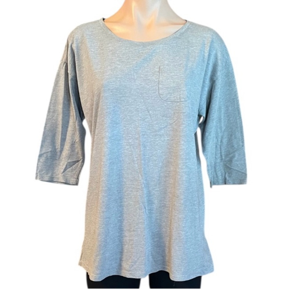 Indigo Light Gray Half Sleeve Tee